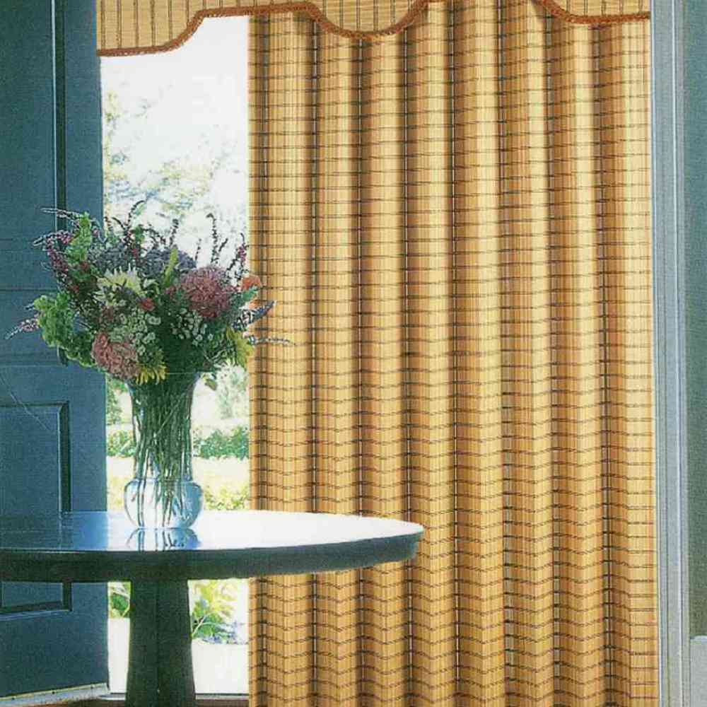 竹簾天然竹材編織工藝特寫